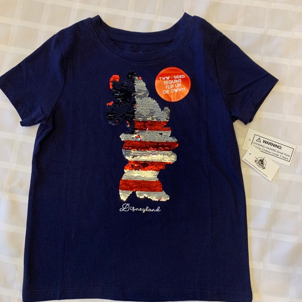 Disney Minnie Mouse patriotic sequin t-shirt